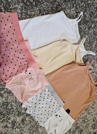 Маечки и трусики-шортики от sinsay, белье для девочки