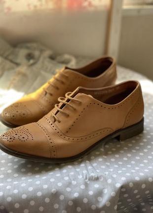 Туфли оксфорды из натуральной кожи