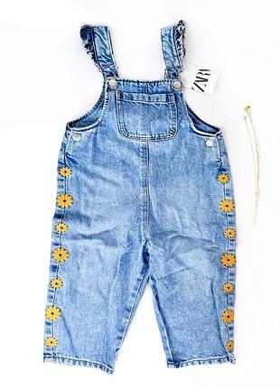 Джинсовый комбинезон на девочку zara