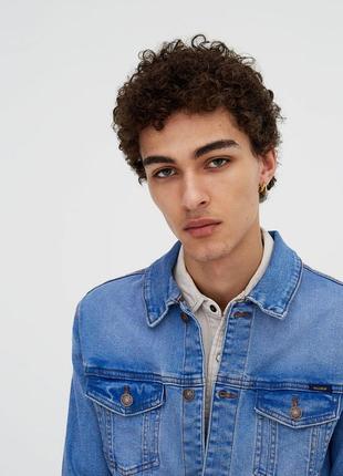 Куртка джинсовая голубая pull&bear / джинсовка 6