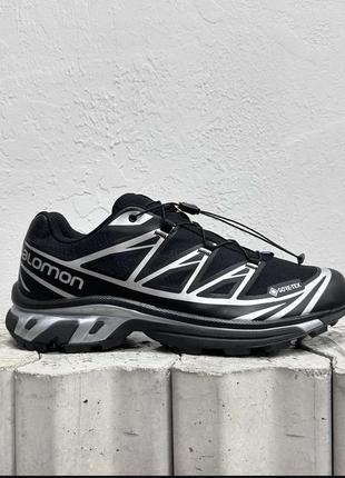 Кроссовки salomon xt-6 gore-tex “black silver”