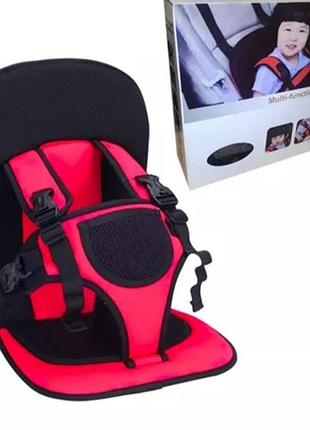 Детское бескаркасное портативное автокресло с подголовником