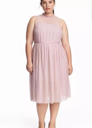 Вечірнє міді плаття h&m з фатіном.