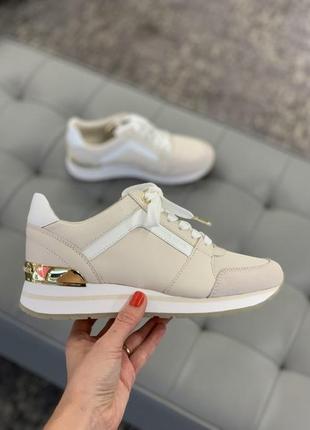 Кроссовки michael kors billie sneakers — light cream / беж, р 7м
