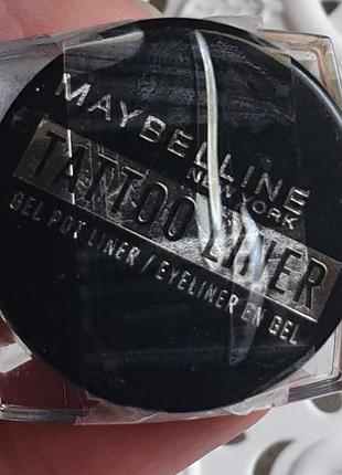 Maybelline tattoo liner gel pot liner тестер стойкой гелевой подводки для глаз