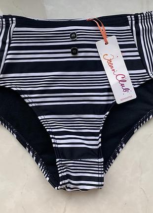 Низ от купальника primark ocean club, черно-белые