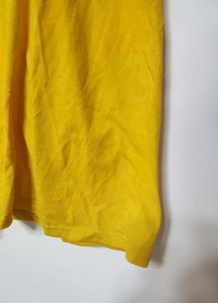 Футболка жовта чоловіча легка пряма широка бавовна sport fruit of the loom man, розмір l6 фото