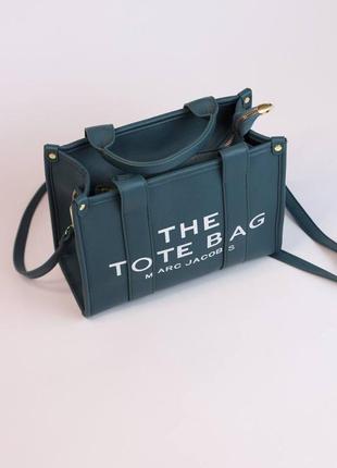 Женская сумка marc jacobs low-top bag dark green