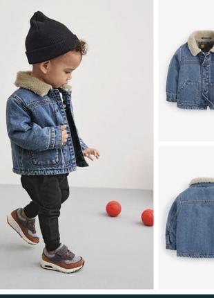 Джинсова куртка next утеплена