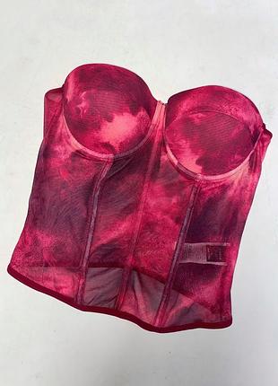 Малиновый корсет от shein
