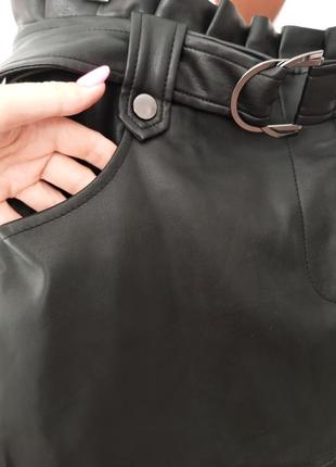 Спідниця кожзам zara4 фото