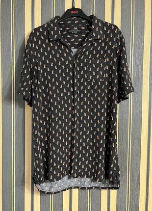Allsaints m гавайка рубашка с коротким рукавом