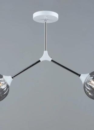 Люстра декоративна sirius b a4160/2 ch+wt на 2 плафони