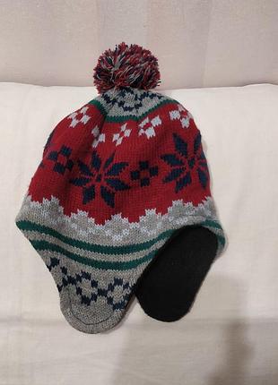 Шапочка на флісі на хлопчика до 1,5 років (98)