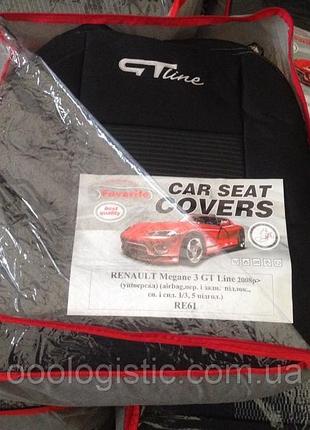 Авточехлы  на renault megan 3 gt line от 2008 года универсал,рено меган 3 gt лайн