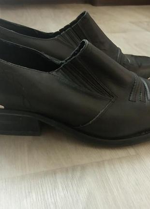 Кожаные туфли казаки ance boots