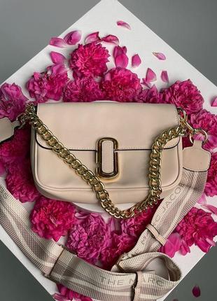 Женская сумка marc jacobs the j marc shoulder bag cream