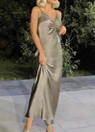 Zara платье бельевой стиль