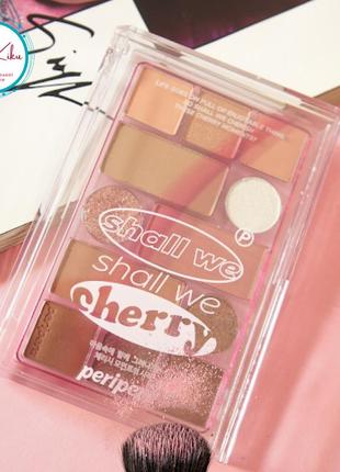 Палетка тіней  peripera all take mood technique palette #02 shall we cherry, 13.5g