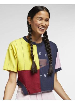 nike tempo укорочений топ, кроп топ оверсайз, футболка вантажний стиль