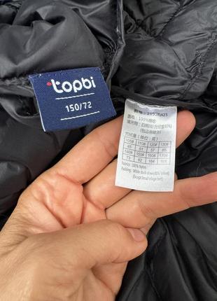 Topbi супер легкая стеганая куртка на белом утином пухе, на 8-10 лет9 фото