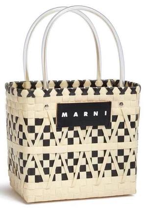 Плетёная сумка корзинка в стиле  marni