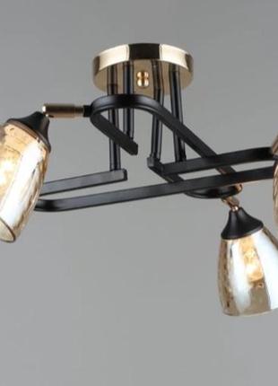 Люстра в гостиную sirius b a4086/4 bk+fgd с поворотным механизмом