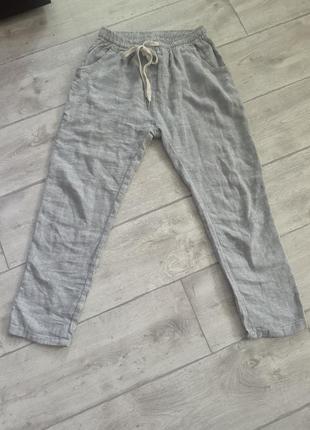 Брюки лен италия