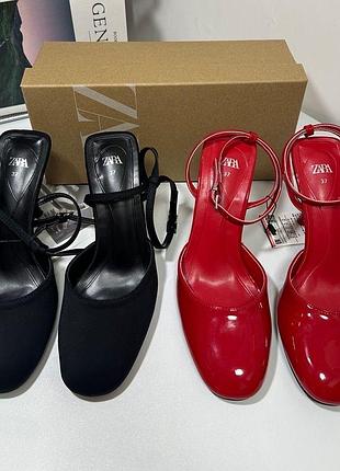 Туфлі zara червоні туфлі туфлі на підборах жіноче взутття