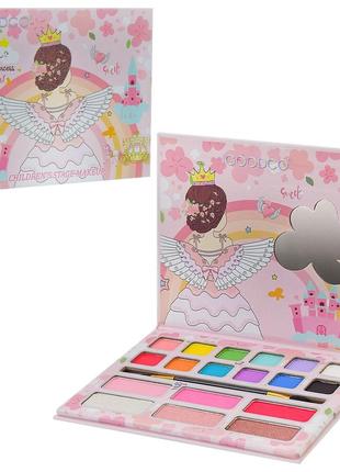 Детская косметика ig2931 тени для век, румяная 18 цветов короб. 16, 8*13, 8*1см