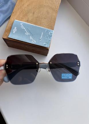 Фирменные солнцезащитные безоправные очки rita bradley polarized rb9034