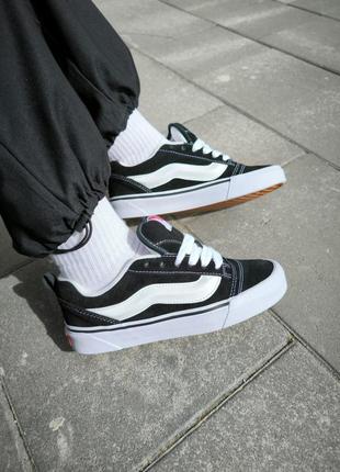 Кеди замшеві vans knu skool black white