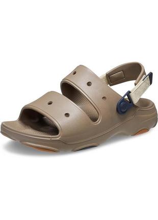 Crocs крокс класік сандалі classic sandal all-terrain khaki/multi унісекс чорні