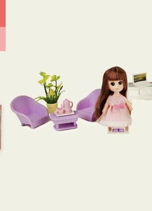 Мебель для куклы гостиная vc009g мебель для куклы для гостиной, кукла р-р игрушки - 12 см