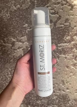 Мус для автозагара st. moriz original tanning mousse medium 200 мл