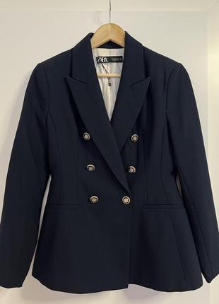 Пиджак zara синий