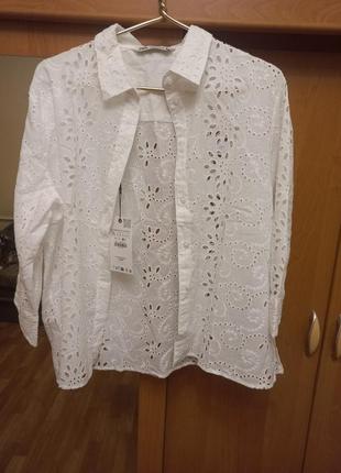 Продам нову білу сорочку zara (xl)