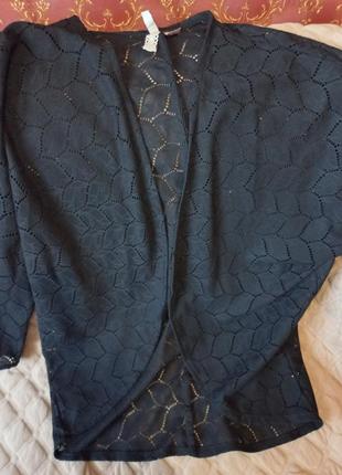 Кардиган ажурный удлиненный