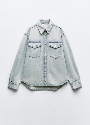 Джинсова сорочка zara