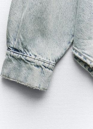 Джинсова сорочка zara4 фото