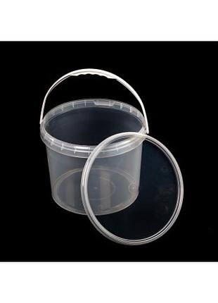 Емкость ведро круглое 10 л с крышкой