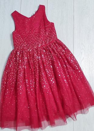 Хорошее, нарядное платье h&m 7-8 лет