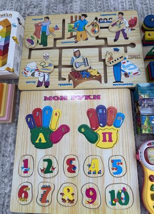 Деревянные развивающие игрушки