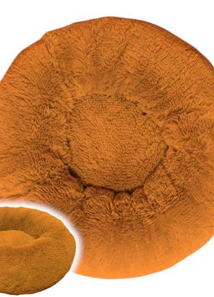 Лежак 65 см для собак, котів коричневий