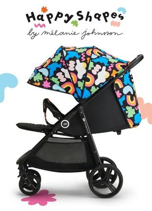 Прогулочная коляска kiderkraft grande plus happy shapes