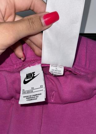 Шорти nike рожеві шортики найк спортивні хлопкові трикотаж7 фото
