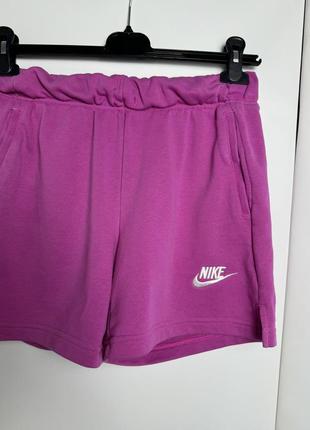 Шорти nike рожеві шортики найк спортивні хлопкові трикотаж6 фото