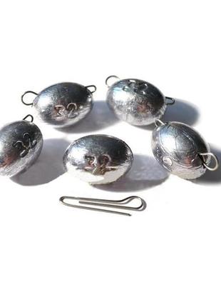 Грузило овальне чебурашка 7г 5шт.