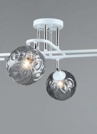 Люстра стельова sirius b a4071/4 wt+ch з поворотнім механізмом