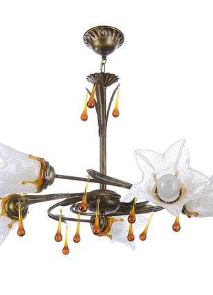 Люстра підвісна флористика e14 60w br (kl-70s/5) brille 193222
